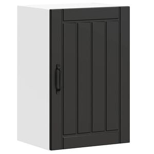 vidaXL K&uuml;chen-H&auml;ngeschrank Lucca Schwarz Holzwerkstoff
