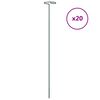 vidaXL Pflanzenst&uuml;tzen 20 Stk. Dunkelgr&uuml;n 61 cm Stahl