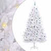 vidaXL K&uuml;nstlicher klappbarer Weihnachtsbaum Wei&szlig; 270 cm PVC und Stahl