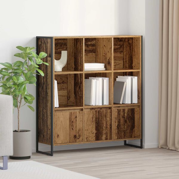 vidaXL B&uuml;cherregal 2 pcs Altholz 99,5 x 30 x 108 cm Holzwerkstoff