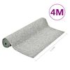 vidaXL Kunstrasen mit Noppen 4x1,33 m Grau