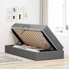 vidaXL Aufbewahrungsbett mit Matratze Dunkelgrau 100 x 200 cm