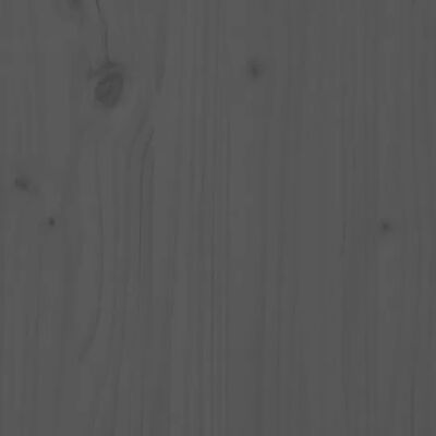 vidaXL Massivholzbett Grau Kiefer 90x190 cm 3FT Single