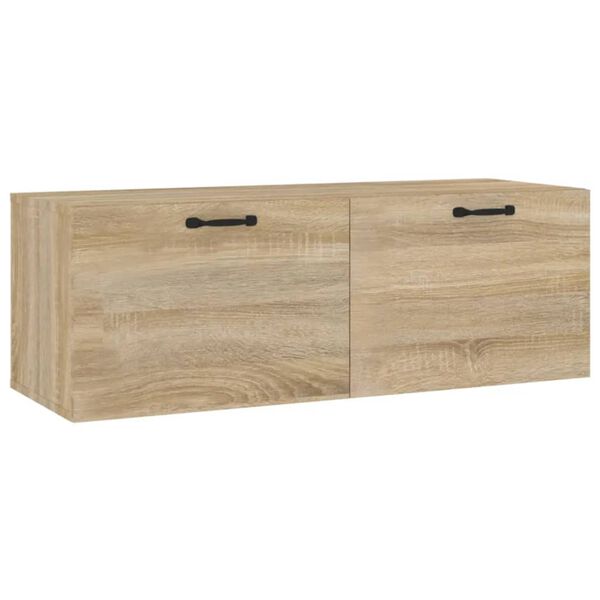 vidaXL Wandschrank Sonoma-Eiche 100x36,5x35 cm Holzwerkstoff
