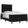 vidaXL Boxspringbett mit Matratze Schwarz 120 x 200 cm Stoff