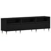 vidaXL TV-Schr&auml;nk 150 x 30 x 44,5 cm Schwarz Eichen-Optik