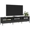 vidaXL TV-Schrank Schwarz 202x39x43,5 cm Kaltgewalzter Stahl