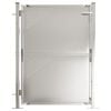 vidaXL Gartentor 100x120 cm Edelstahl