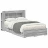 vidaXL Bettgestell mit Stauraum Grau Sonoma 120 x 190 cm Holzwerkstoff