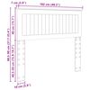 vidaXL Kopfteil Graues Sonoma 100 cm Holzwerkstoff