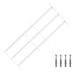 vidaXL Sicherheitsgitter f&uuml;r Fenster mit 3 Querstangen 3 stk.
