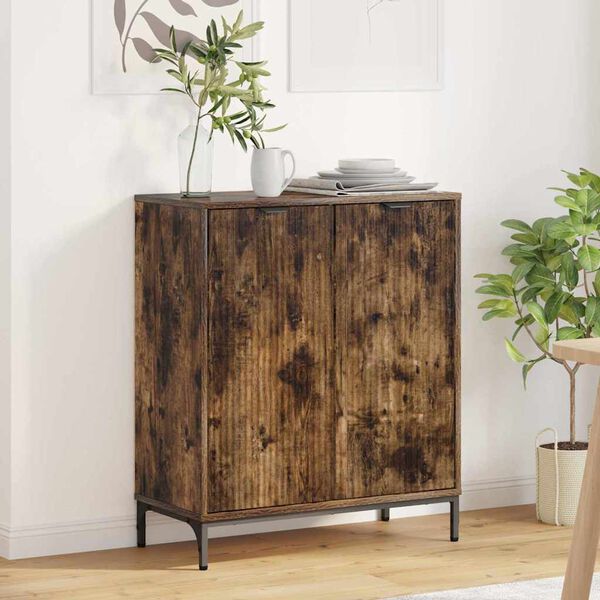 vidaXL Sideboard Ger&auml;ucherte Eiche 69,5 x 33 x 82 cm Holzwerkstoff
