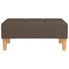 vidaXL Schlafsofa 2-Sitzer mit 2 Kissen & Hocker Taupe Stoff