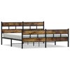 vidaXL Metallbett ohne Matratze R&auml;uchereiche 200x200 cm