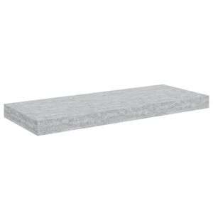 vidaXL Schweberegal Betongrau 60x23,5x3,8 cm MDF