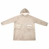 vidaXL Decken-Hoodie Beige L Fleece und Flanell