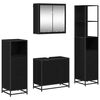 vidaXL Badezimmerm&ouml;bel-Set 4 stk. Schwarz Eichen-Optik 65 x 33 x 60 cm