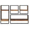 vidaXL Wandregal-Set 4 pcs Altholz 65 x 25 x 30 cm Holzwerkstoff