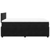 vidaXL Boxspringbett mit Matratze Schwarz 120x200 cm Samt