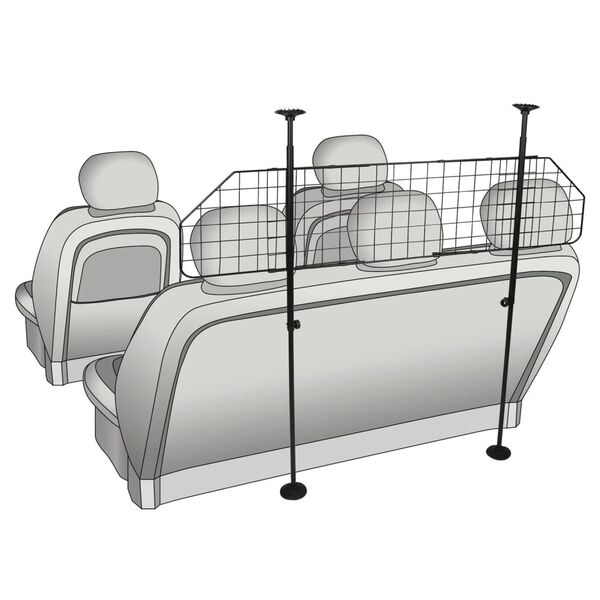 FLAMINGO Auto-Hundegitter Verstellbar Hula