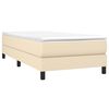 vidaXL Boxspringbettgestell Creme 100x200 cm Stoff