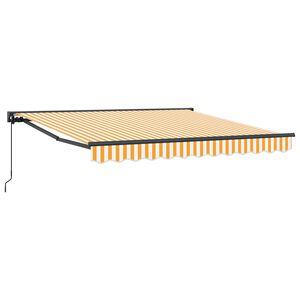 vidaXL Markisenrahmen Gelb und Wei&szlig; 300 x 250 cm