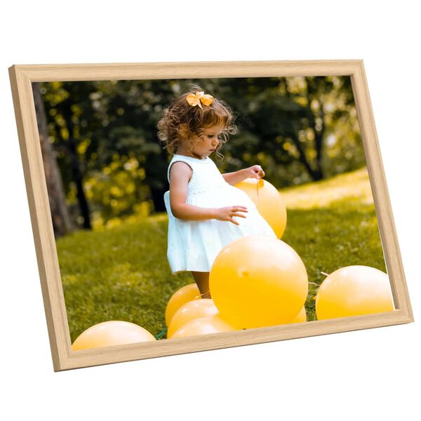 vidaXL Bilderrahmen Collage 5 Stk. f&uuml;r Wand Tisch Helle Eiche 70x90 cm