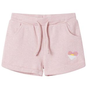 vidaXL Kindershorts mit Kordelzug Hellrosa 116