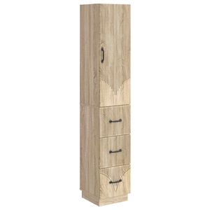 vidaXL Schrankset 2 stk. 33 x 34,5 x 87 cm Holzwerkstoff Sonoma-Eiche