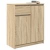 vidaXL Sideboard mit Schublade Sonoma-Eiche 71x35x84 cm Holzwerkstoff