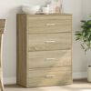 vidaXL Sideboard Sonoma-Eiche 60x31x84 cm Holzwerkstoff