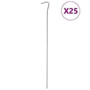 vidaXL Zeltheringe 25 Stk. 30 cm &Oslash;4 mm Verzinkter Stahl