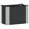 vidaXL Hochbeet Schwarz 50 x 30 x 36 cm alu.