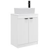 vidaXL Badezimmerschrank mit Waschbecken Wei&szlig; 54 x 35 x 83 cm