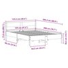 vidaXL Massivholzbett ohne Matratze Wei&szlig; 120x200 cm Kiefernholz