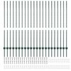 vidaXL Zaunpfosten 22 pcs Grün 180 cm Stahl