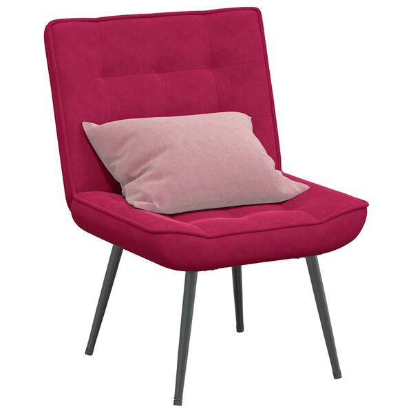 vidaXL Relaxsessel Weinrot 64x74x84 cm Samt