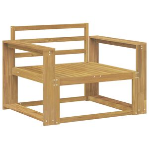 vidaXL Outdoor Mittelsofa Massivholz Akazie Wei&szlig;