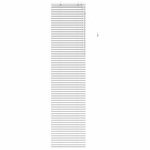 vidaXL Venezianische Jalousie Wei&szlig; 65 x 250 cm 35 mm