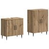 vidaXL 2-teiliges Badezimmer Schrank Set HAARLEM Artisan-Eiche