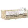 vidaXL Tagesbett mit Schubladen ohne Matratze Sonoma-Eiche 75x190 cm