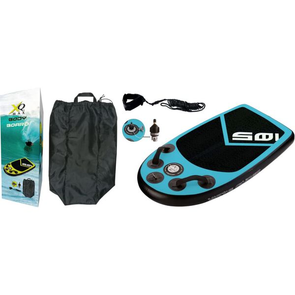 XQ Max Bodyboard 105x60x10 cm Blau und Schwarz