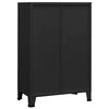 vidaXL Lagerschrank Industrial Schwarz 75x40x115 cm Metall