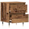 vidaXL Nachttisch mit Schubladen Altholz 40 x 35 x 50 cm Holzwerkstoff
