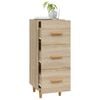 vidaXL Sideboard Sonoma-Eiche 34,5x34x90 cm Holzwerkstoff