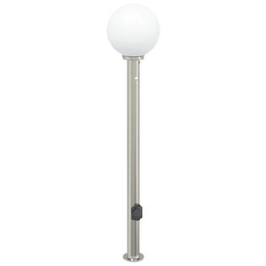 vidaXL Pollerleuchte mit Sensor und Steckdose 120 cm Edelstahl IP44