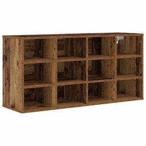 vidaXL Schuhschrank 103 x 30 x 51 cm Holzwerkstoff Altholz