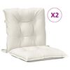 vidaXL Niedriglehner-Auflagen 2 Stk. Melange Creme 100x50x7 cm Stoff
