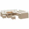 vidaXL Garten-Sofa-Set mit Kissen mit Speicher 13 pcs Beige und Creme