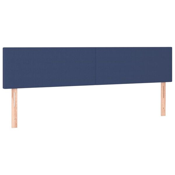 vidaXL Kopfteile Blau 160x5x78/88 cm Stoff
